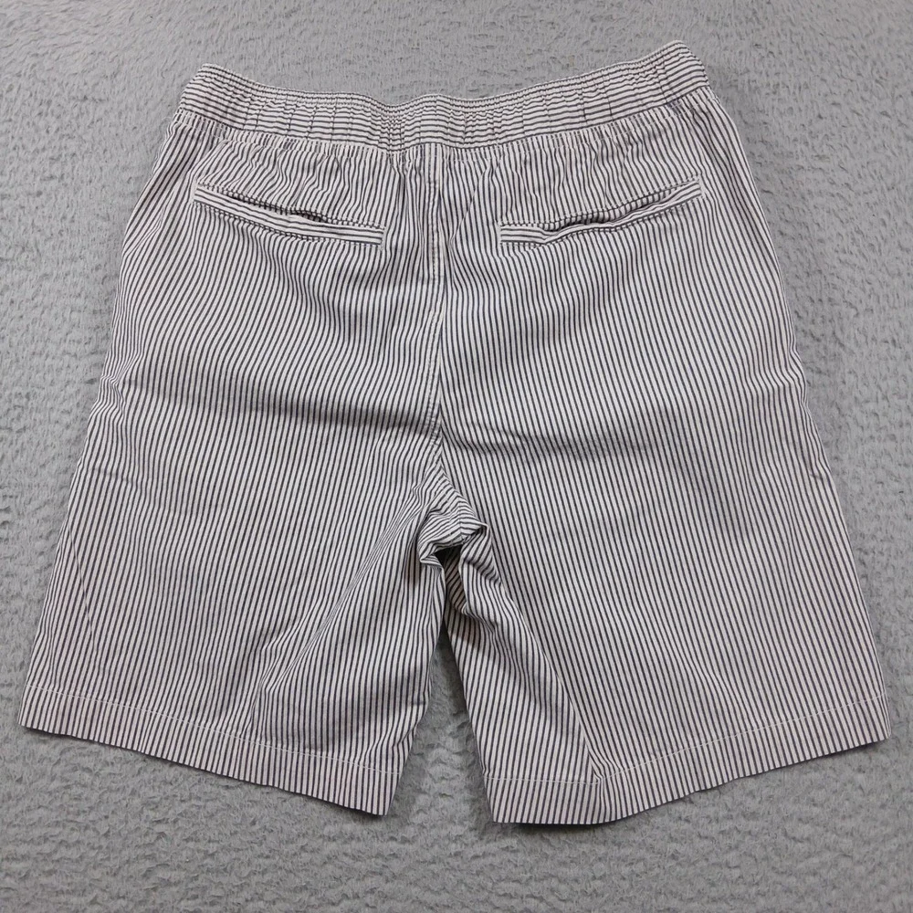 Banana Republic Deck Shorts Men's S Blue‎ White Stripe Drawstring